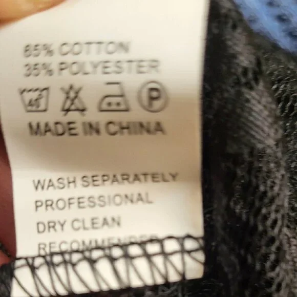 Camisa Blue knot-front off-shoulder tunic and sheer lace Tank Size: Medium NWT - Picture 14 of 14